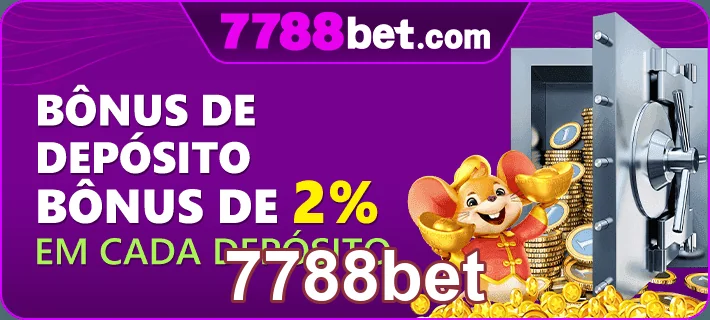 Tela de promoção de bônus de depósito na 7788bet.