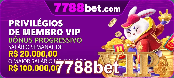 Imagem do 7788bet apresentando recompensas e bônus VIP.