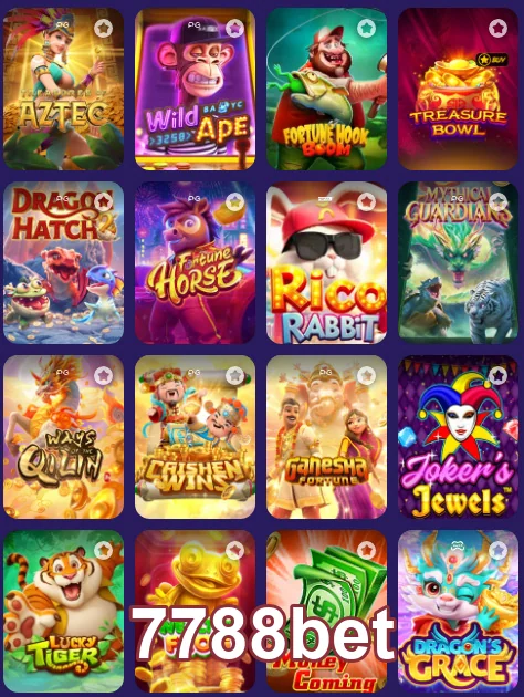 Interface do 7788bet mostrando jogos para high rollers.